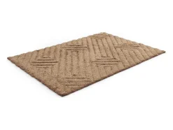 OZAIA Tapijt Hoogpolig-Shaggy Hoogpolig Vloerkleed In Relief - 160 X 230 Cm - Donkerbruin - Maze