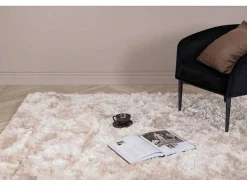 Vente-unique Woonkamertapijt-Shiva Vloerkleed 300X200 Cm Polyester Beige.