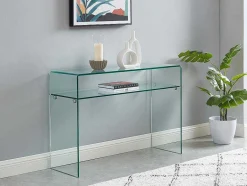 Vente-unique Sidetable-Sidetable - 1 Nis - Gehard Glas - Transparant - Stileos