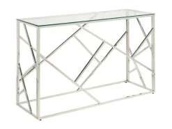 PASCAL MORABITO Sidetable-Sidetable Athena - Gehard Glas En Staal - Chroomkleurig - Van
