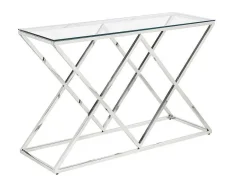PASCAL MORABITO Sidetable-Sidetable Charlotte - Gehard Glas En Staal - Chroomkleurig - Van
