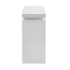Vente-unique Sidetable-Sidetable Emerson - Met Led-Verlichting - 2 Lades - Wit Gelakt Mdf
