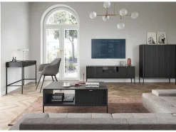 PASCAL MORABITO Sidetable-Sidetable Met 2 Lades - Zwart - Liouba - Van