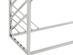 PASCAL MORABITO Sidetable-Sidetable Van Gehard Glas En Roestvrij Staal - Chroom - Simato - Van