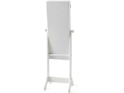 OZAIA Decoratieobject Voor Binnen-Sieradenkastje Met Spiegel Berenice - Mdf En Grenen - 120 X 39 X 30 Cm - Wit