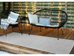 RugsX Tapijt Voor Buiten-Sisal Tapijt, Loper Timo 6272 Buitenshuis Grijskleuring 60X300 Cm