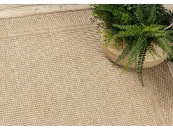 RugsX Tapijt Voor Buiten-Sisal Tapijt Timo 5979 Buitenshuis Kader Donker Beige 240X330 Cm