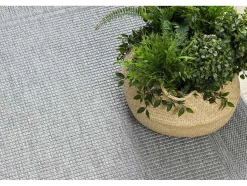 RugsX Tapijt Voor Buiten-Sisal Tapijt Timo 5979 Buitenshuis Kader Grijskleuring 180X270 Cm