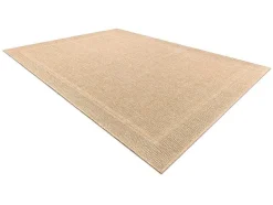 RugsX Tapijt Voor Buiten-Sisal Tapijt Timo 5979 Buitenshuis Kader Donker Beige 180X270 Cm