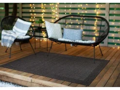 RugsX Tapijt Voor Buiten-Sisal Tapijt Timo 5000 Buitenshuis Kader Zwart 280X370 Cm