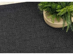 RugsX Tapijt Voor Buiten-Sisal Tapijt Timo 0000 Buitenshuis Zwart 120X170 Cm