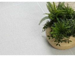 RugsX Tapijt Voor Buiten-Sisal Tapijt Timo 5979 Buitenshuis Kader Wit 180X270 Cm