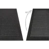 RugsX Tapijt Voor Buiten-Sisal Tapijt Timo 5000 Buitenshuis Kader Zwart 80X150 Cm