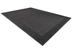 RugsX Tapijt Voor Buiten-Sisal Tapijt Timo 5000 Buitenshuis Kader Zwart 80X150 Cm