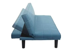 Vente-unique Klik-Klak En Bz Slaapbank-Slaapbank Mcw-J17, Turquoise-Blauw