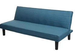 Vente-unique Klik-Klak En Bz Slaapbank-Slaapbank Mcw-J17, Turquoise-Blauw