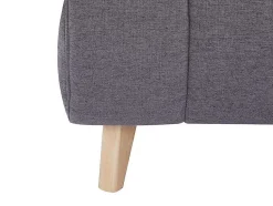 Vente-unique Uitklapbare Fauteuil-Slaapfauteuil Strevi - Stof - Grijs