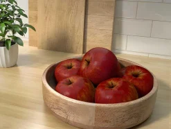 OZAIA Tafelservies-Slakom Van Mangohout - D26,5 X H6,5 Cm - Naturel - Valisa
