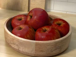OZAIA Tafelservies-Slakom Van Mangohout - D26,5 X H6,5 Cm - Naturel - Valisa
