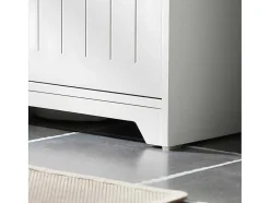 Sobuy Wastafelmeubel-Badkamer Onder Aanrecht, Onder Aanrecht, Onder Wastafel, Aanrecht, Gootsteen Afdekking Met 2 Deuren, 60X30X60 Cm, Wit, Bzr108-Ii-W