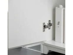 Sobuy Wastafelmeubel-Badkamer Onder Aanrecht, Onder Aanrecht, Onder Wastafel, Aanrecht, Gootsteen Afdekking Met 2 Deuren, 60X30X60 Cm, Wit, Bzr108-Ii-W