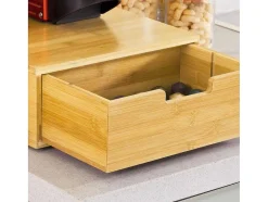 Sobuy Tafelservies-Frg83-N Capsulehouder Koffiecapsule Houder Bamboe Theezakjes Koffiezetapparaat Nespresso
