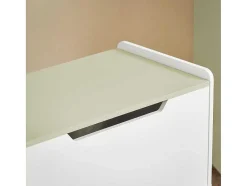 Sobuy Babymeubel-Houten Kinderspeelgoedkist, Speelgoedkist Met Klapdeksel, Speelgoedorganizer Voor Kinderkamer Met 1 Open Vak 60 X 34 X 57 Cm, Kmb91-Gr