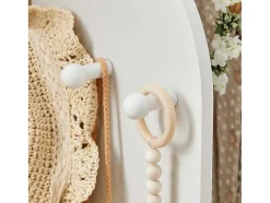 Sobuy Kleine Opberger En Slaapkameraccessoire-Kmb40-W Kinderkledingkast, Kinderslaapkamer Kledingrek, Kinderkledingrek, Kledingroedes, Kapstok, Kledingkasten Met 3 Planken, 1 Mand En 3 Haken