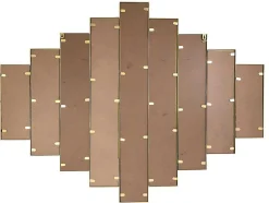 OZAIA Spiegel-Spiegel In Art-Decostijl Galice - B90 X H120 Cm - Goudkleurig