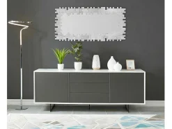 OZAIA Spiegel-Spiegel Lola 120 X 2 X 57 Cm - Roestvrij Staal En Mdf - Zilverkleurig