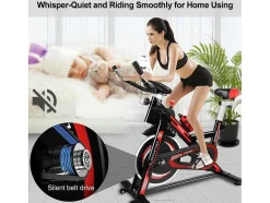 Vente-unique Fitness-Spin Bike Stationaire Indoor Cycling Bike Met Riemaandrijving 8Kg Vliegwiel