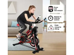 Vente-unique Fitness-Spin Bike Stationaire Indoor Cycling Bike Met Riemaandrijving 10Kg Vliegwiel