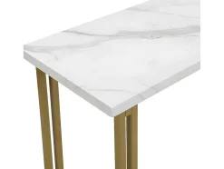 ModernLuxe Keukenmeubel-Staande Eettafel - 1 Tafel En 2 Krukken - Rechthoekige Tafel - Zwart & Goud