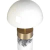 OZAIA Lamp-Staande Lamp Champignon Art-Decostijl Agaric - Ijzer - H54Cm - Wit, Goudkleurig En Zwart
