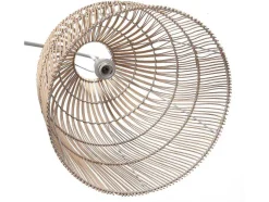OZAIA Staande Lamp-Staande Lamp Etnische Stijl Van Ijzer En Rotan - H 177 Cm - Parnaiba