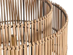 OZAIA Staande Lamp-Staande Lamp Etnische Stijl Van Bamboe En Zwart Metaal - D 40 Cm X H 157,5 Cm - Parana