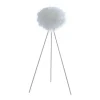 OZAIA Staande Lamp-Staande Lamp Met Driepoot En Veren Nuage - 54 X 54 X 150 Cm - Wit