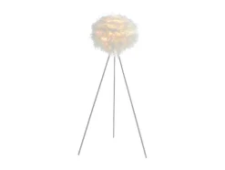 OZAIA Staande Lamp-Staande Lamp Met Driepoot En Veren Nuage - 54 X 54 X 150 Cm - Wit