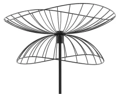 OZAIA Aanbiedingen: Woonaccessoires-Staande Lamp Met Rechte Kabelbuis - Metaal - H 160 Cm - Zwart - Mania