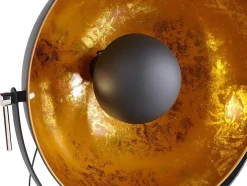 OZAIA Aanbiedingen: Woonaccessoires-Staande Lamp Movie - H. 166 Cm - Goudkleurig Van Het Merk Inside Art