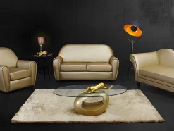 OZAIA Aanbiedingen: Woonaccessoires-Staande Lamp Movie - H. 166 Cm - Goudkleurig Van Het Merk Inside Art