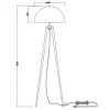 OZAIA Staande Lamp-Staande Lamp Op Driepoot Van Metaal - H165 Cm - Zwart En Goudkleurig - Batley
