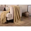 Venture Home Huistextiel-Stanly Plaid 170X130Cm Beige.