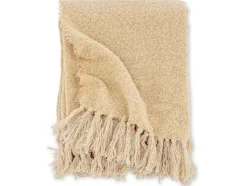Venture Home Huistextiel-Stanly Plaid 170X130Cm Beige.