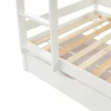 Vente-unique Kinderbed Stapelbed-Stapelbed 2 X 90 X 190 Cm - 2 Laden - Grenen - Wit - Chori