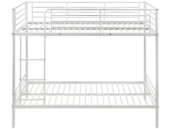 Vente-unique Kinderbed Stapelbed-Stapelbed Duotis Ii - 2 X 90 X 190 Cm - Wit + Matras