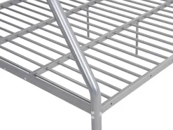 Vente-unique Kinderbed Stapelbed-Stapelbed Elevatio Iii - 90/140 X 190 Cm - Metaal - Zilver