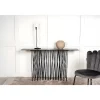 Furniture Fashion Sidetable-Stone Sidetable 37X130 Cm Glas Zwart Marmor Decor.