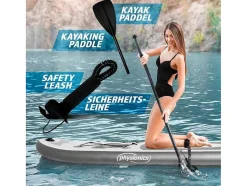 Vente-unique Watersport-Sup Board Anubis 305 Cm - Zilver - Incl. Accessoires