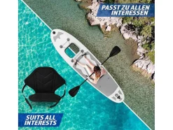 Vente-unique Watersport-Sup Board Anubis 366 Cm - Zilver - Incl. Accessoires